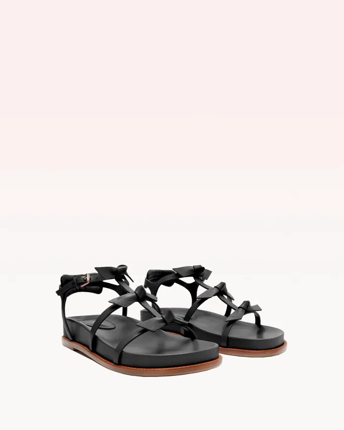 Slim Lolita Black Sport Sandal 8211 Luxury Comfortable Sandals Black Women Alexandre Birman Flats