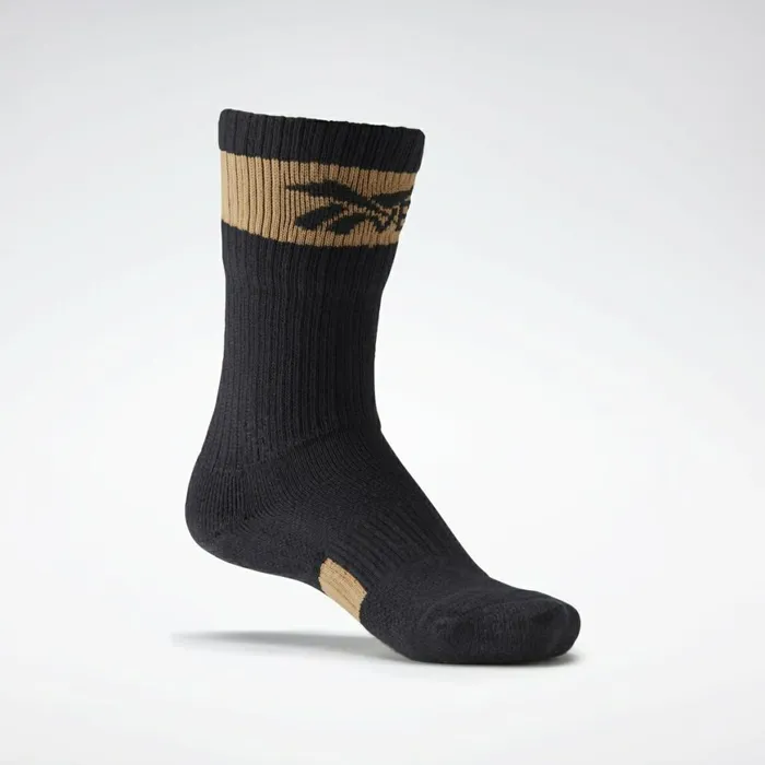 Socks Womens Reebok VB Folded Socks Black