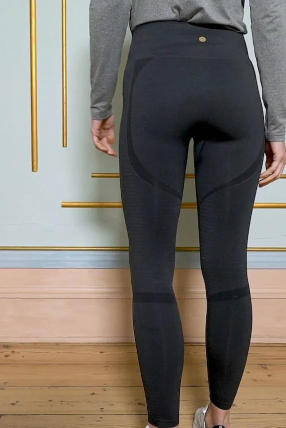 Sosandar Sofia Charcoal Grey Seamless High Waisted Shaper Leggings Charcoal Grey Women Activewear