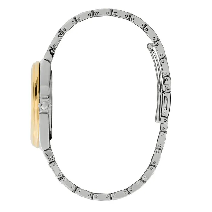 Sports Luxe Watches Women Olivia Burton 36mm Lustre MultiFunction White and Two Tone Bracelet Watch