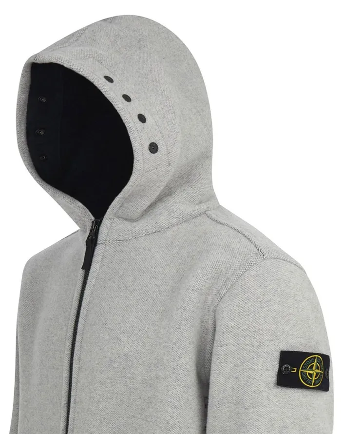 Stone Island Coats 038 Jackets 71252 Panno Jacquard Duffle Coat In Butter 8211 Mens