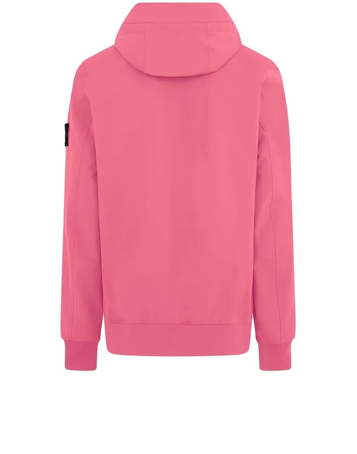 Stone Island Coats 038 Jackets Q0122 Soft ShellR Hooded Blouson In Pink 8211 Mens