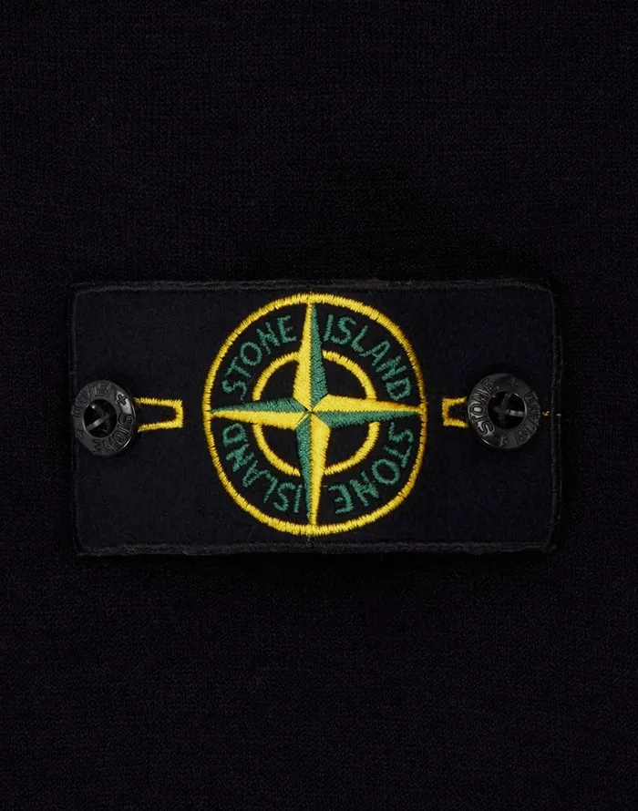 Stone Island Polo Shirts 512A1 Knitted Polo Shirt In Navy 8211 Mens