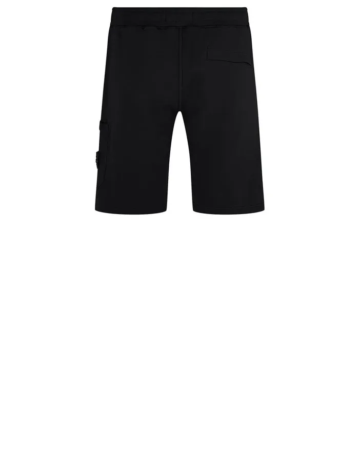 Stone Island Shorts 64620 Fleece Shorts In Black 8211 Mens