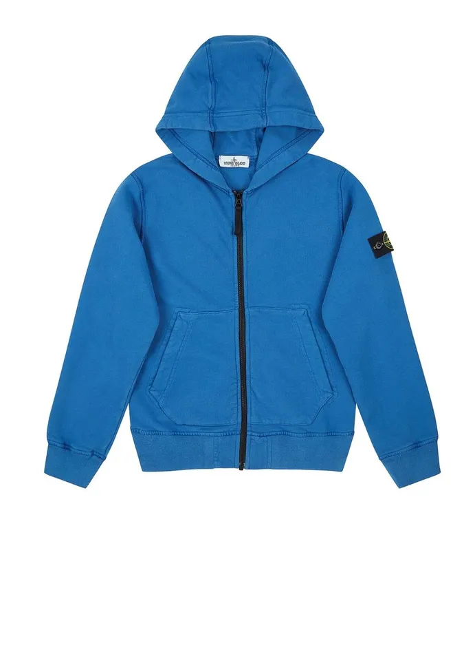 Stone Island Sweatshirts 60740 Zip Through Sweatshirt In Periwinkle 8211 Junior Stone Island Sweatshirts 60740 Zip Through Sweatshirt In Periwinkle 8211 Junior