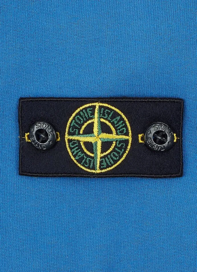 Stone Island Sweatshirts 60740 Zip Through Sweatshirt In Periwinkle 8211 Junior