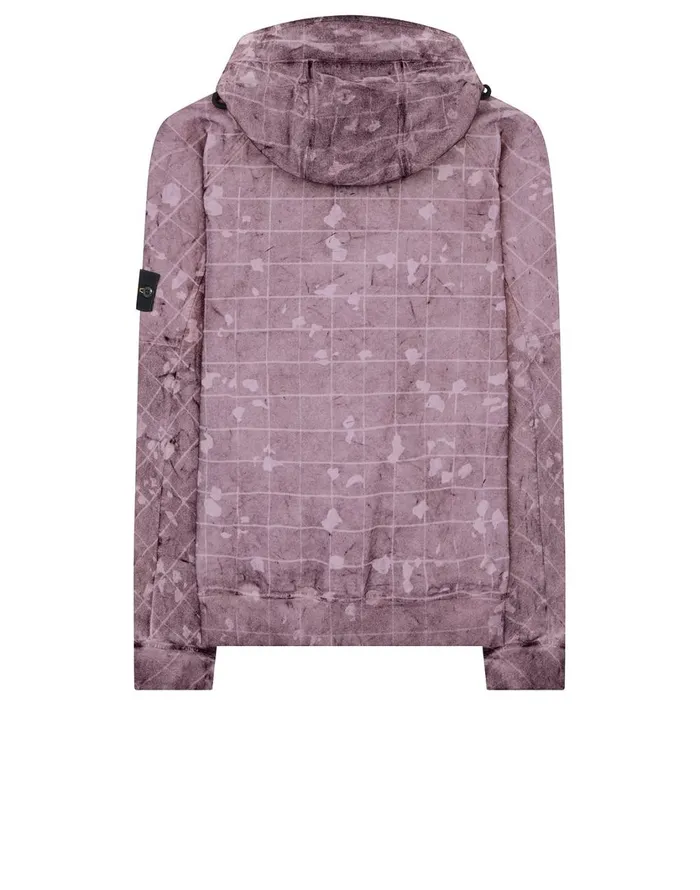Stone Island Sweatshirts 626E2 Dust Colour With Ghillie Laser Camo Sweatshirt In Violet 8211 Mens