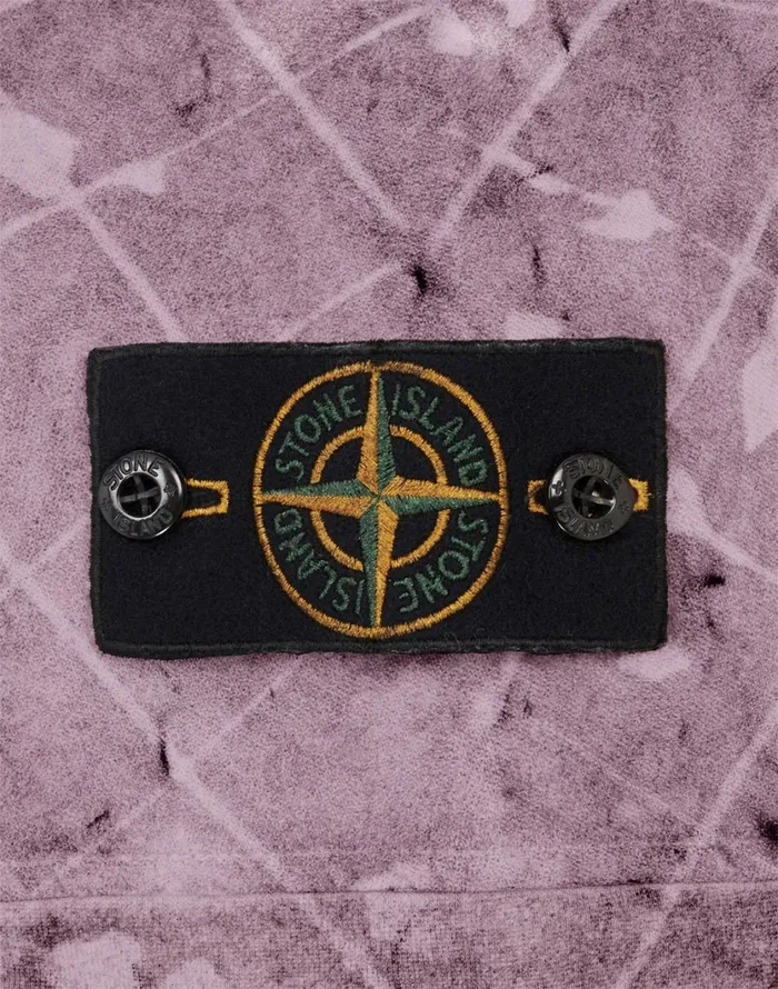 Stone Island Sweatshirts 626E2 Dust Colour With Ghillie Laser Camo Sweatshirt In Violet 8211 Mens