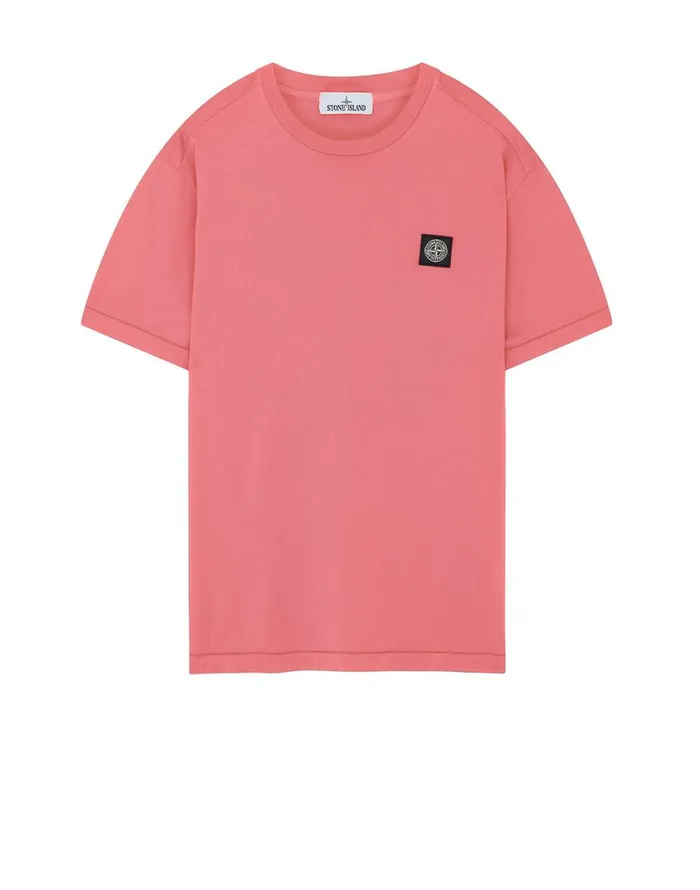Stone Island TShirts 24113 Short Sleeve TShirt In Pink 8211 Mens