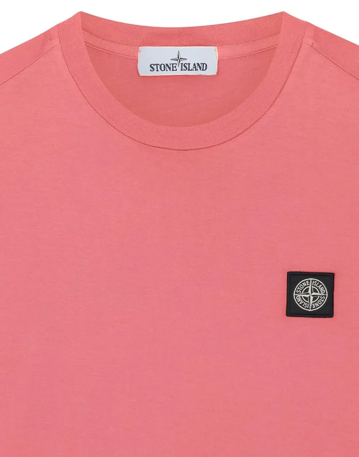 Stone Island TShirts 24113 Short Sleeve TShirt In Pink 8211 Mens