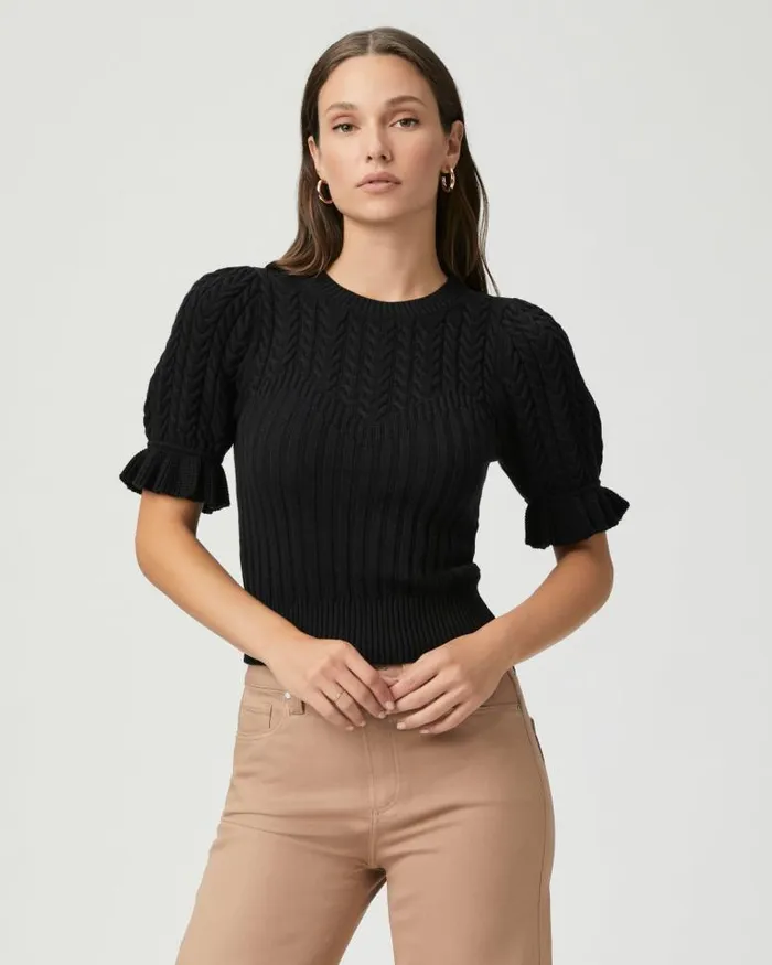 Sweaters and Sweatshirts Women PAIGE Ansa Sweater 8211 Black
