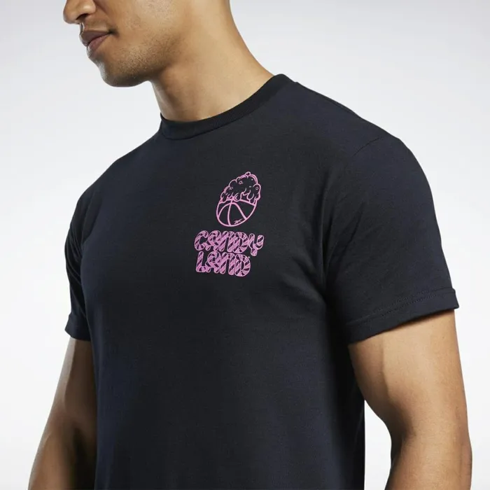 TShirts and Graphic Tees Mens Reebok Candy Land Hoop Dreamin TShirt Multi