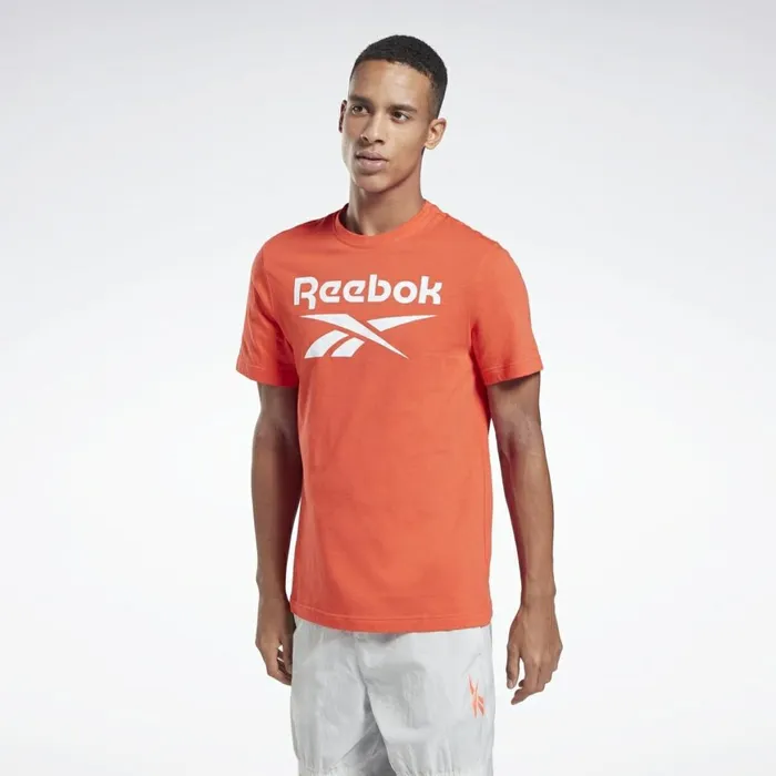 TShirts and Graphic Tees Mens Reebok Graphic Series Stacked Tee Dynamic Red