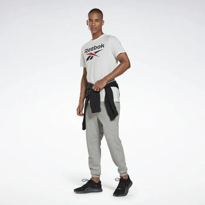 TShirts and Graphic Tees Mens Reebok Graphic Series Stacked Tee White Vector Navy