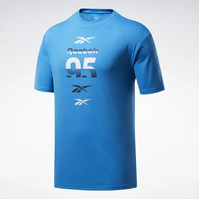 TShirts and Graphic Tees Mens Reebok MYT Tee Horizon Blue