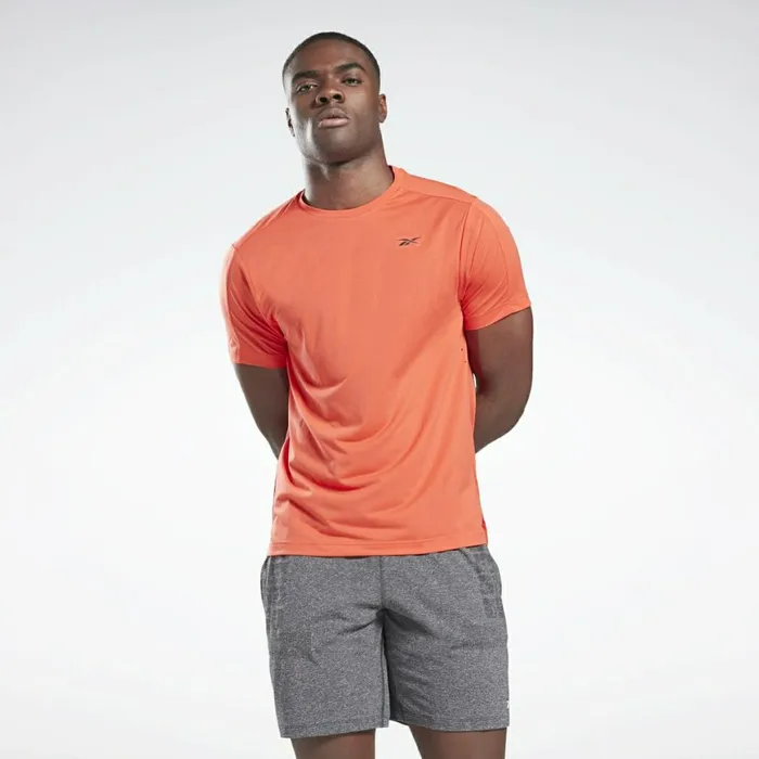 TShirts and Graphic Tees Mens Reebok United By Fitness Perforated TShirt Dynamic Red