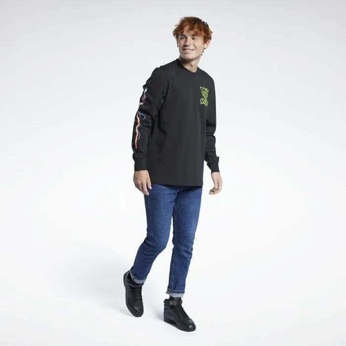 TShirts and Graphic Tees MensWomens Reebok Ghostbusters Long Sleeve Tee Black