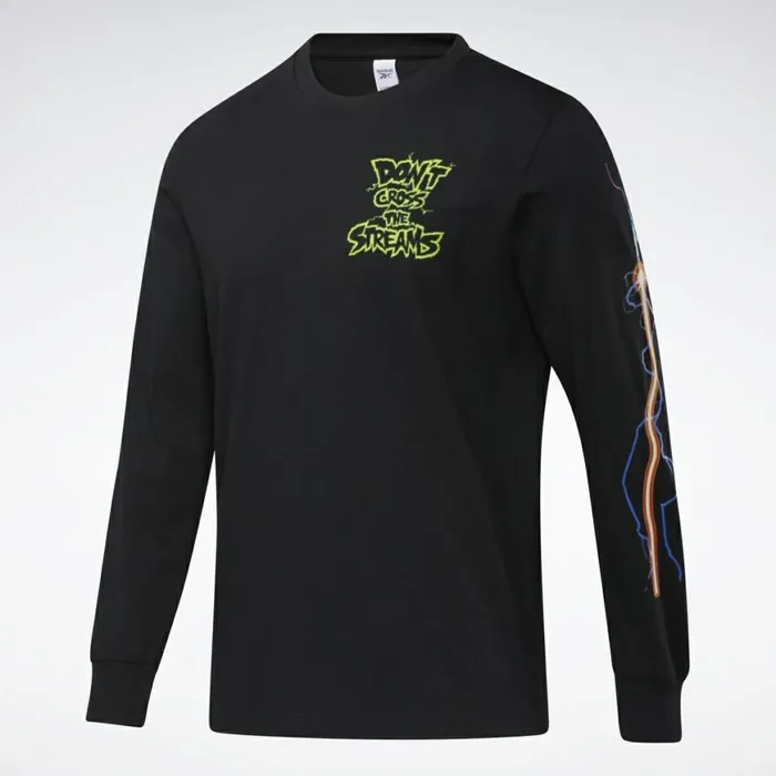 TShirts and Graphic Tees MensWomens Reebok Ghostbusters Long Sleeve Tee Black