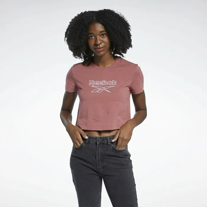 TShirts and Graphic Tees Womens Reebok Classics Foundation Big Logo TShirt Mysterious Rose