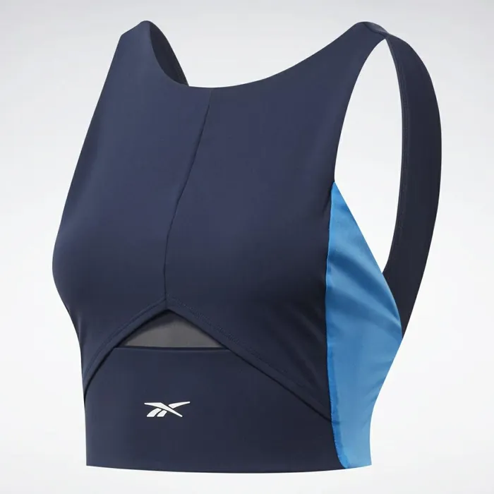 TShirts and Graphic Tees Womens Reebok Colorblock Crop Top Vector Navy