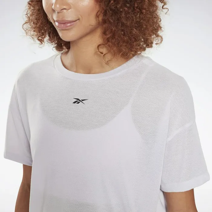 TShirts and Graphic Tees Womens Reebok Workout Ready Supremium TShirt Luminous Lilac