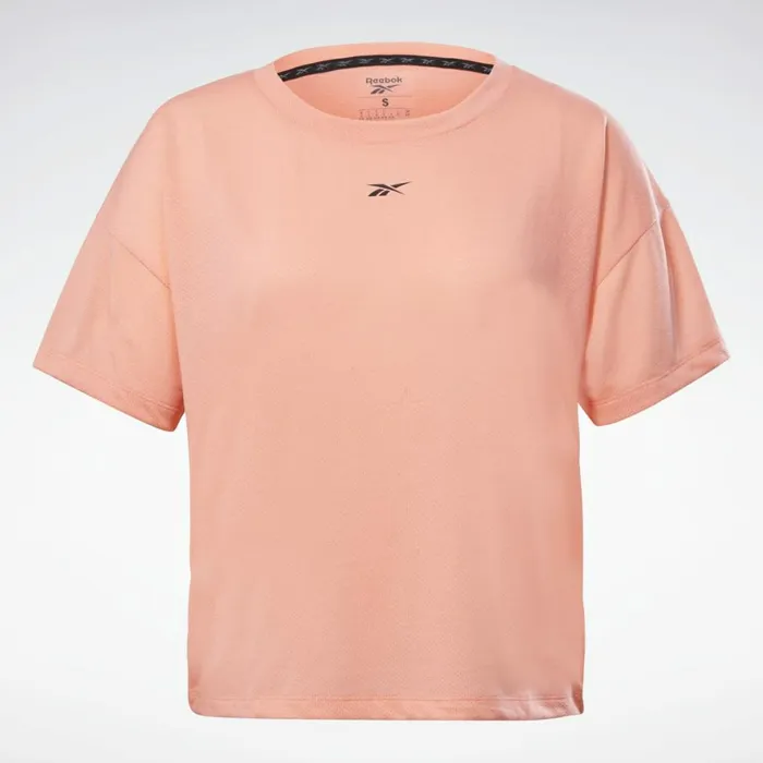 TShirts and Graphic Tees Womens Reebok Workout Ready Supremium TShirt Twisted Coral