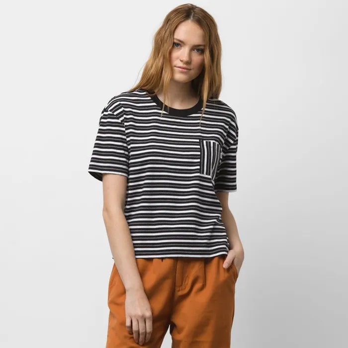 TShirts and Tanks Women Vans Mini Check Top Black TShirts and Tanks Women Vans Mini Check Top Black