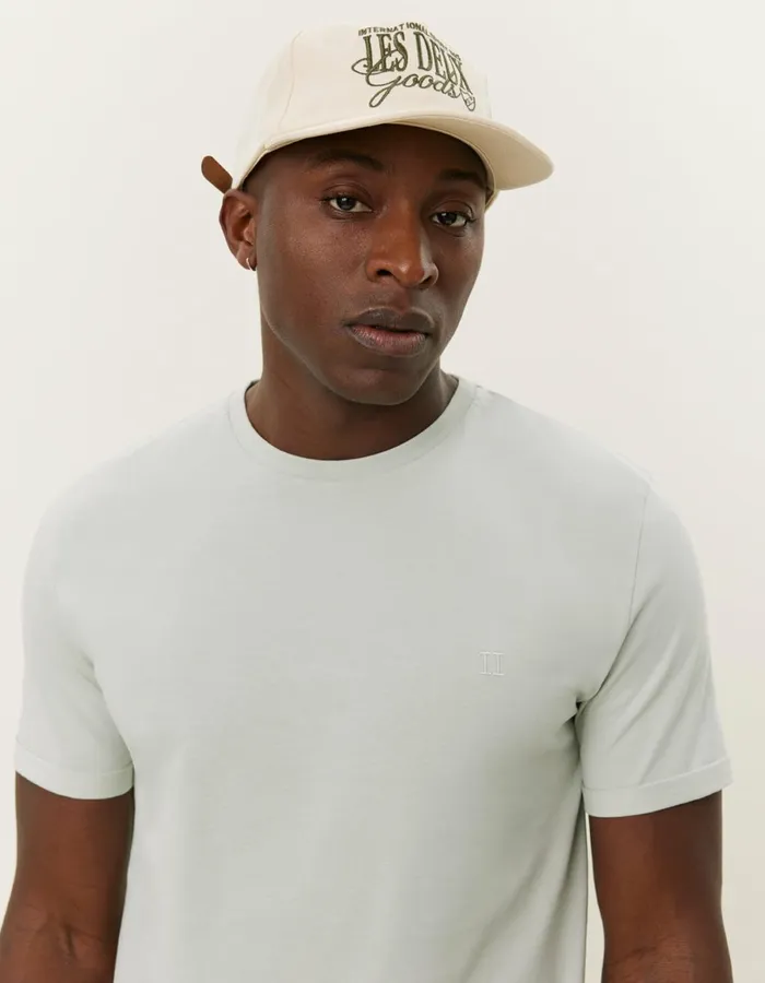 Tshirts Men Les Deux Norregaard Tonal TShirt 8211 Smoke Green