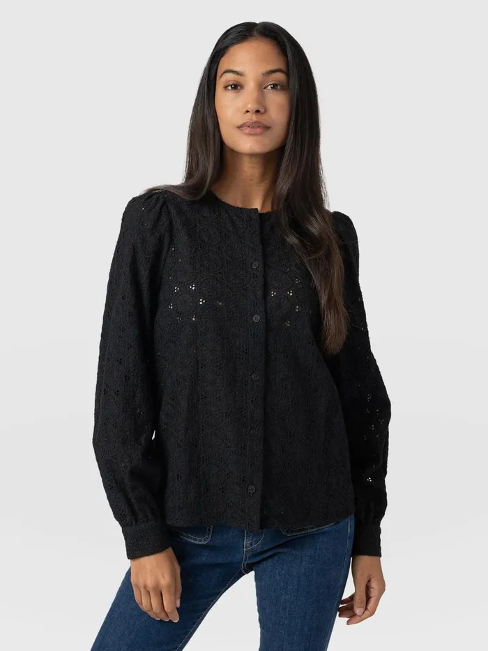 Tabitha Blouse 8211 Black Broderie Black Broderie Women Saint And Sofia Blouses and Shirts Tabitha Blouse 8211 Black Broderie Black Broderie Women Saint And Sofia Blouses and Shirts