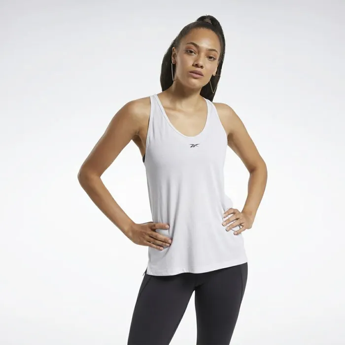 Tank Tops Womens Reebok ACTIVCHILLCOTTON Tank Top Porcelain