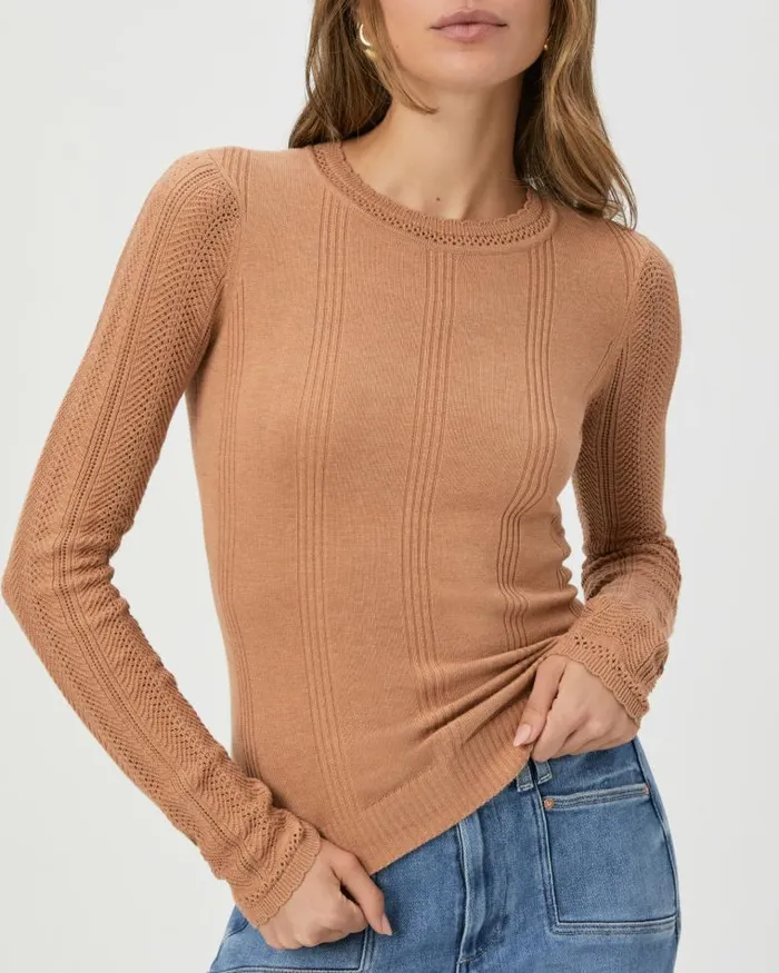 Tops and Blouses Women PAIGE Claire Top 8211 Macchiato