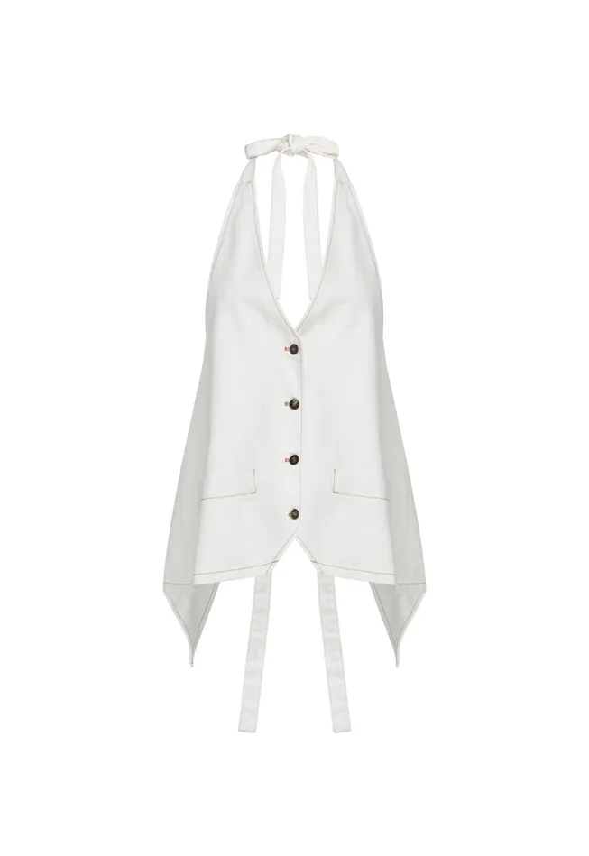 Tops Women Lioness Fashion HILLS HALTER Porcelain
