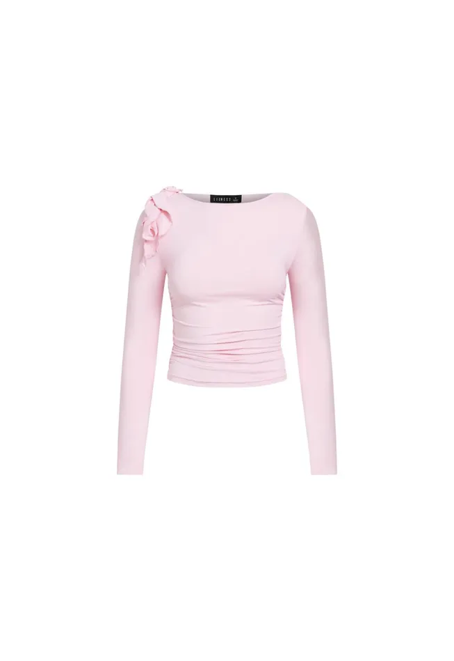 Tops Women Lioness Fashion RENDEZVOUS LONG SLEEVE TOP Bubblegum Tops Women Lioness Fashion RENDEZVOUS LONG SLEEVE TOP Bubblegum