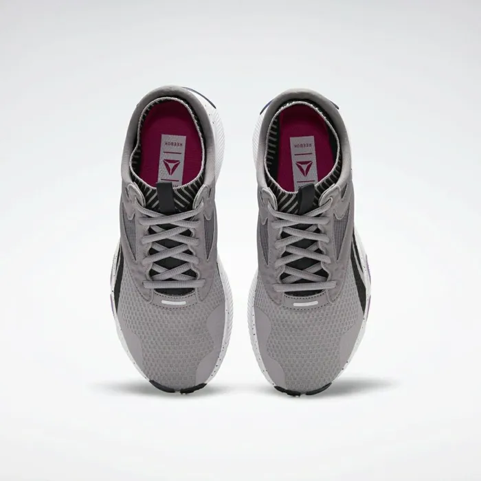 Training Shoes Womens Reebok HIIT Shoes Gravity Grey Black Proud Pink
