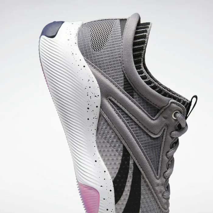 Training Shoes Womens Reebok HIIT Shoes Gravity Grey Black Proud Pink