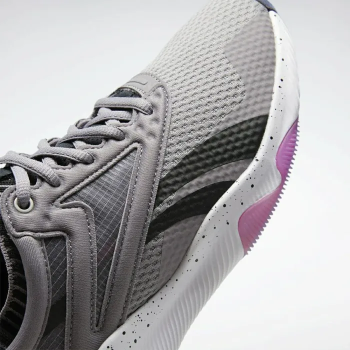 Training Shoes Womens Reebok HIIT Shoes Gravity Grey Black Proud Pink