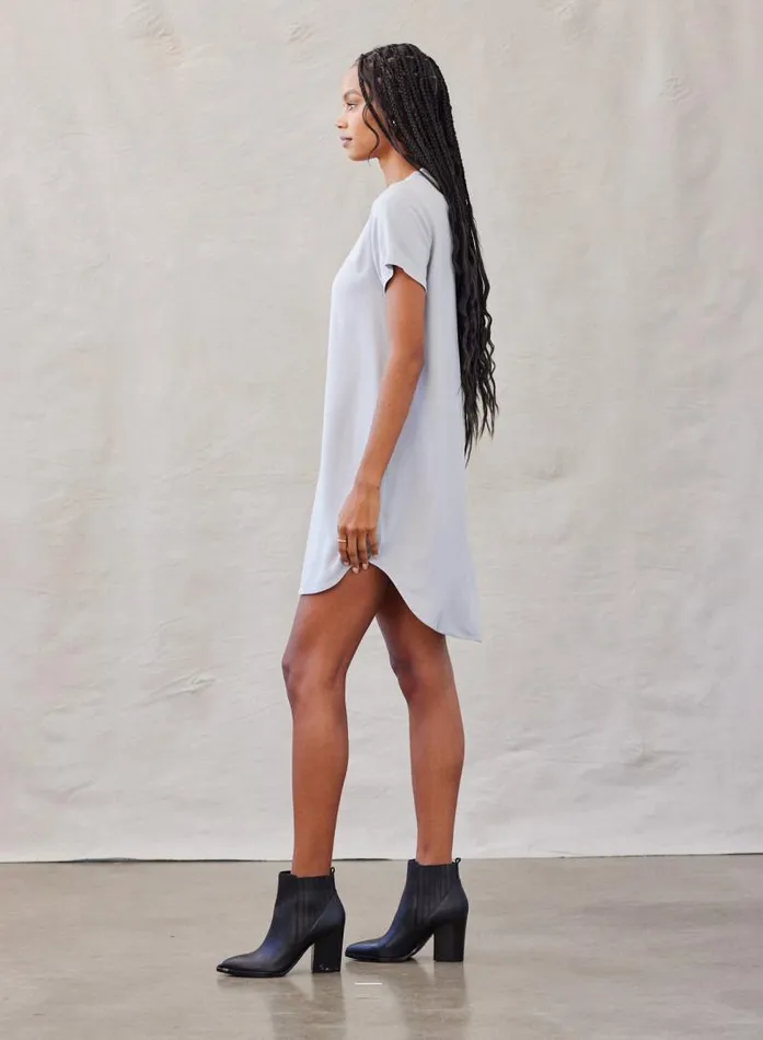 VNeck Tee Dress 8211 Foggy Sky Women Bella Dahl Mini Dresses
