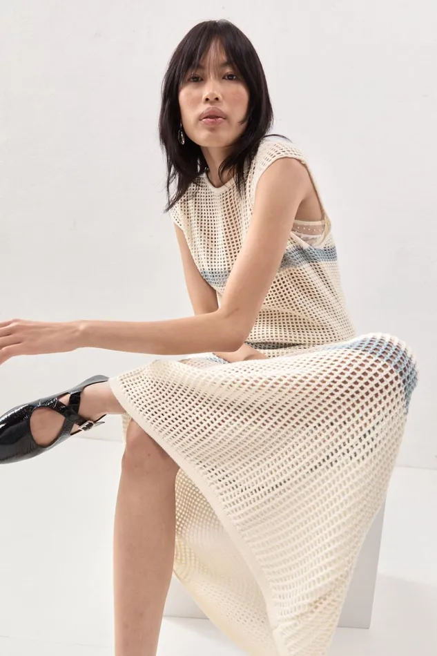 VRG GRL MidiMaxi Dresses Elea Knit Maxi Dress Stripe 8211 Women VRG GRL MidiMaxi Dresses Elea Knit Maxi Dress Stripe 8211 Women