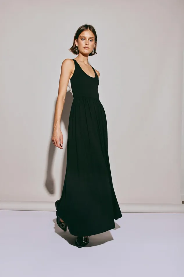 VRG GRL MidiMaxi Dresses Lena Maxi Dress Black 8211 Women