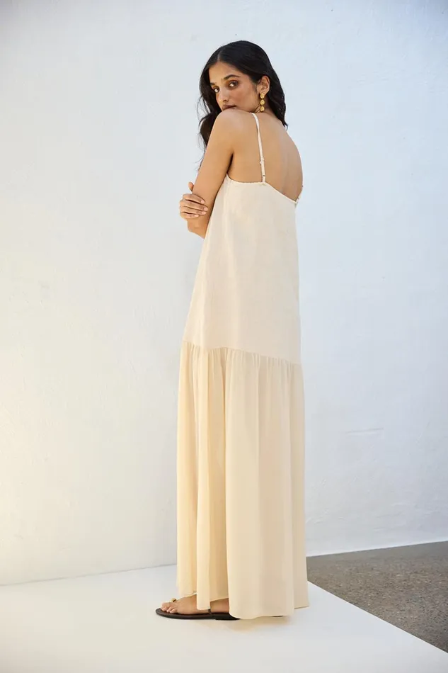 VRG GRL MidiMaxi Dresses Nora Maxi Dress Natural 8211 Women