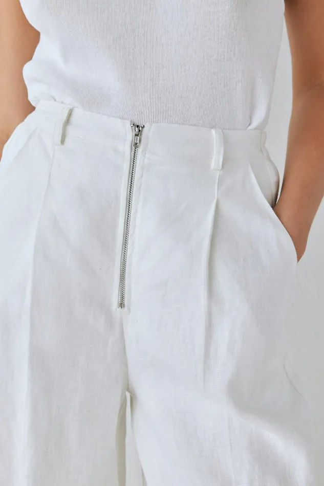 VRG GRL Pants Nahna Linen Pants White 8211 Women