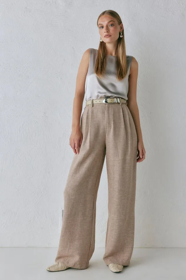 VRG GRL Pants Taite Pants Natural 8211 Women VRG GRL Pants Taite Pants Natural 8211 Women