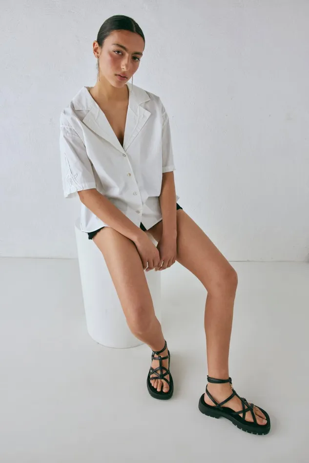 VRG GRL Shirts Cecile Shirt White 8211 Women VRG GRL Shirts Cecile Shirt White 8211 Women
