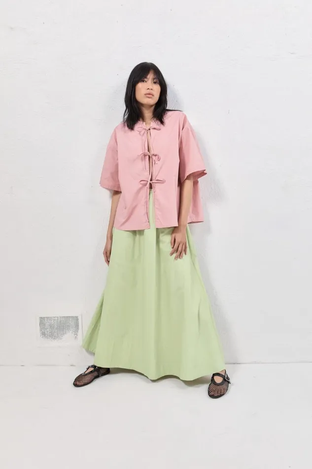 VRG GRL Shirts Naomi Smock Top Rose 8211 Women VRG GRL Shirts Naomi Smock Top Rose 8211 Women