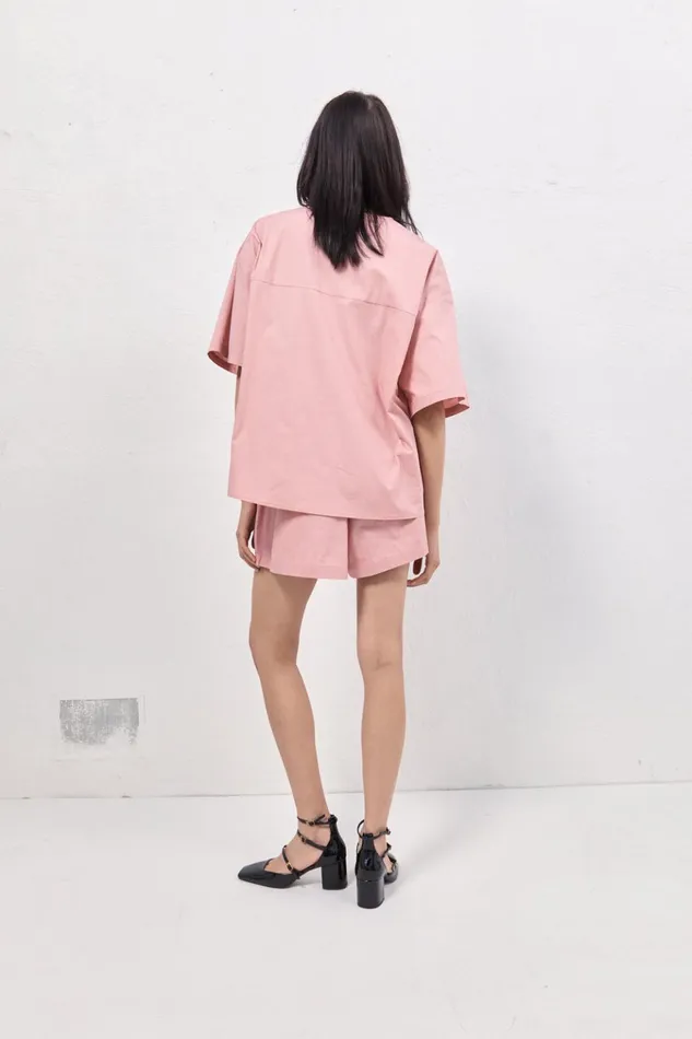 VRG GRL Shirts Naomi Smock Top Rose 8211 Women VRG GRL Shirts Naomi Smock Top Rose 8211 Women