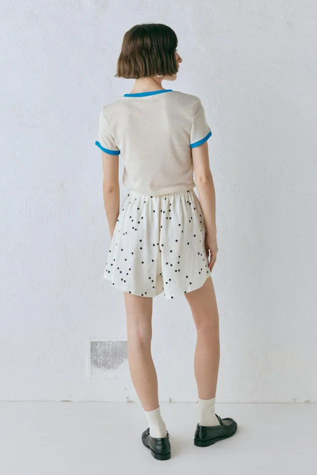 VRG GRL Shorts Eliza Linen Shorts Dot 8211 Women VRG GRL Shorts Eliza Linen Shorts Dot 8211 Women