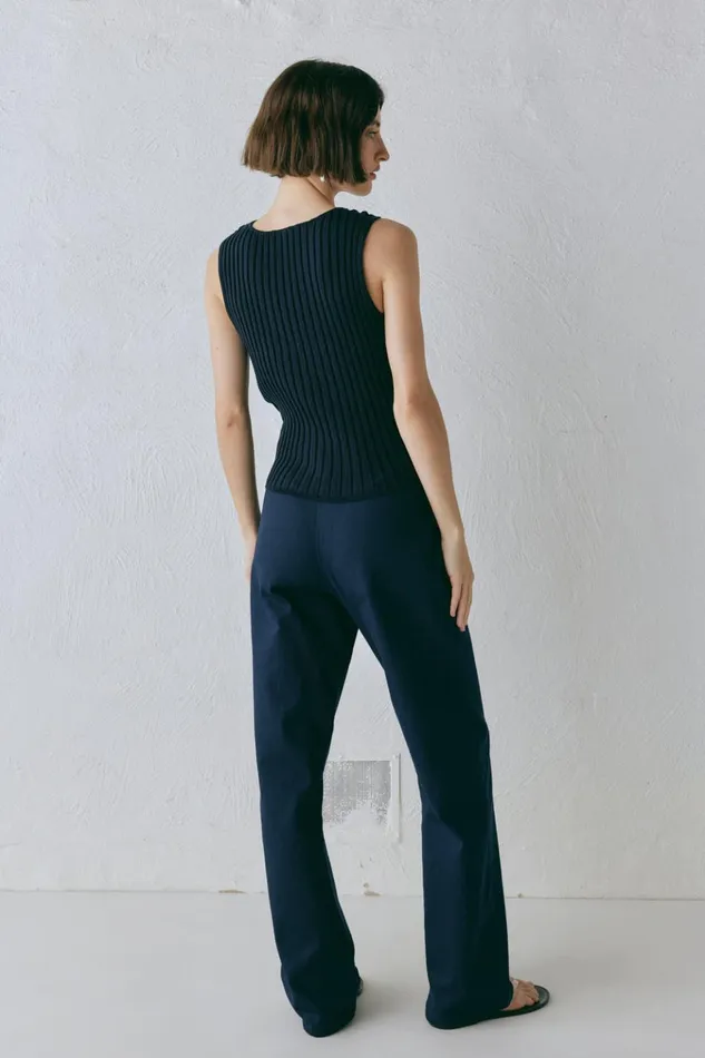 VRG GRL Sleeveless Billie Knit Top Navy 8211 Women VRG GRL Sleeveless Billie Knit Top Navy 8211 Women