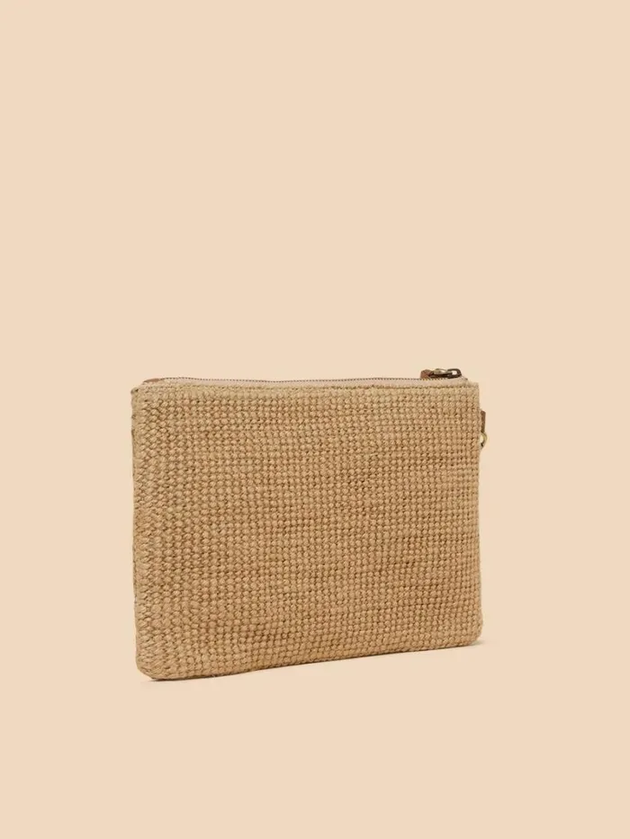 White Stuff BAGS and PURSES Sophie Jute Embroidered Pouch Natural Multi 8211 Women White Stuff BAGS and PURSES Sophie Jute Embroidered Pouch Natural Multi 8211 Women
