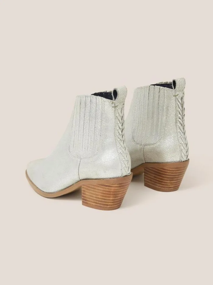 White Stuff BOOTS Cherry Leather Ankle Boot Mixed Metallic 8211 Women White Stuff BOOTS Cherry Leather Ankle Boot Mixed Metallic 8211 Women