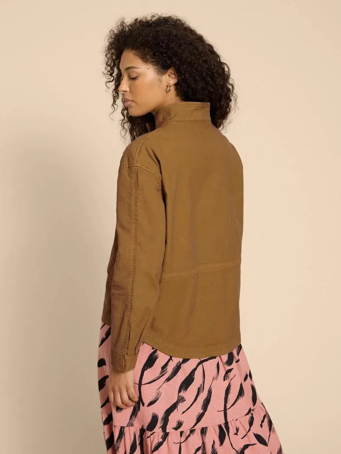 White Stuff COATS and JACKETS Harriet Cotton Jacket Khaki Green 8211 Women White Stuff COATS and JACKETS Harriet Cotton Jacket Khaki Green 8211 Women